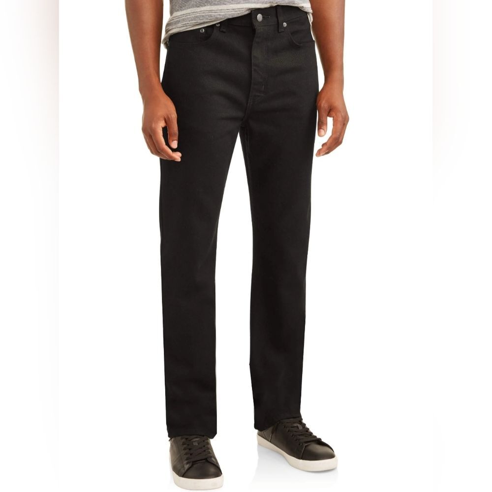 George Men's Black Jeans EUC 38x29